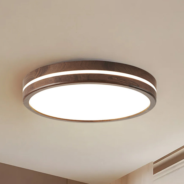 Round Wooden Ceiling Light