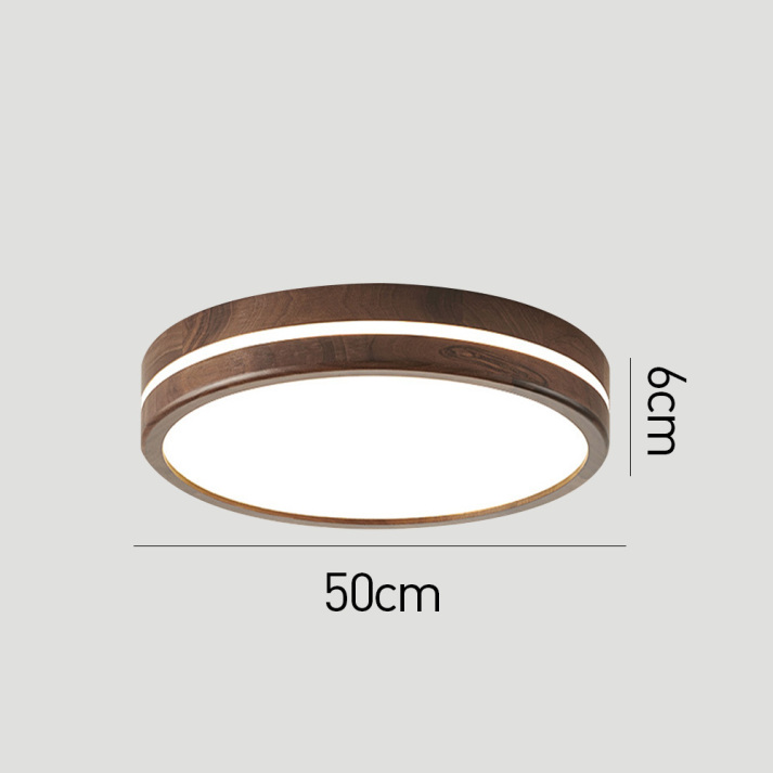 Round Wooden Ceiling Light