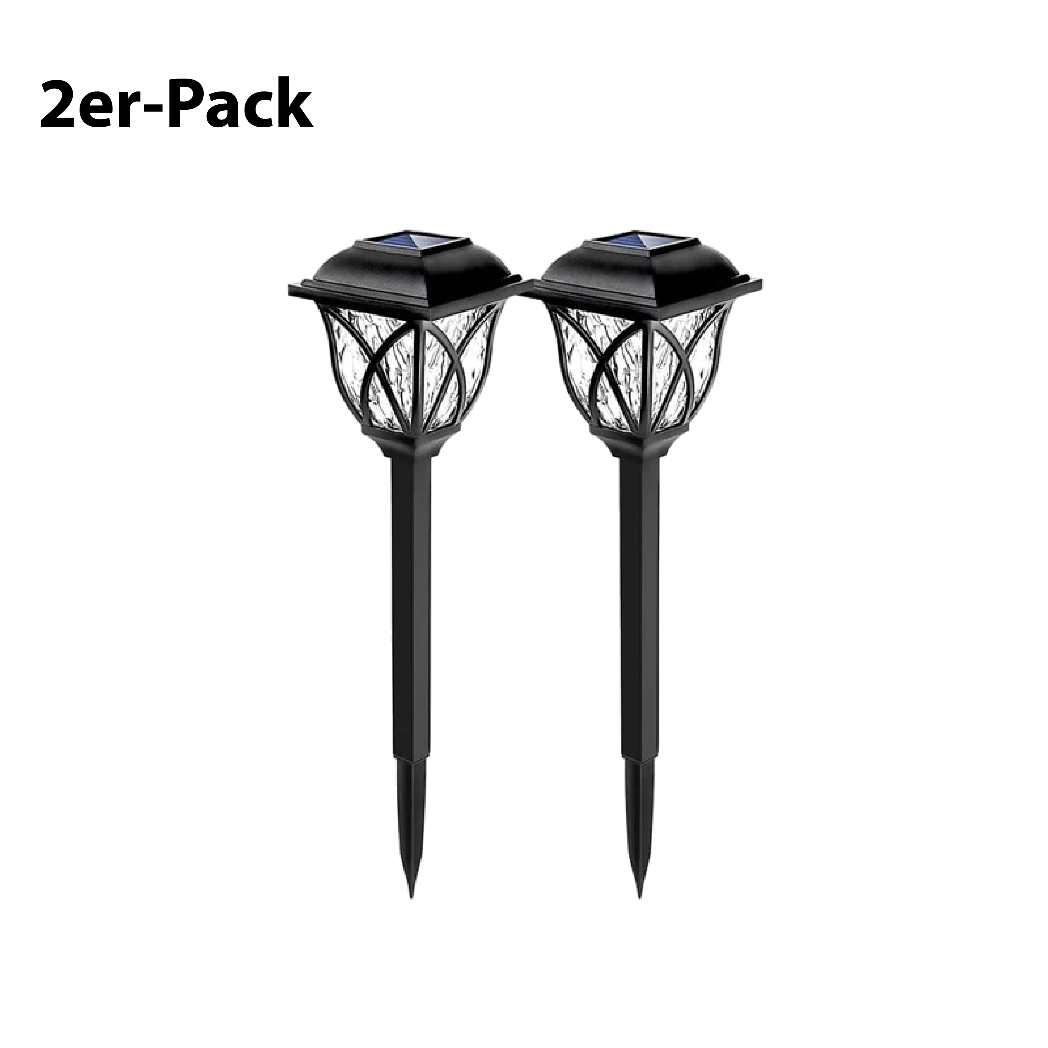 Solar-powered garden lamp (2-Pack)