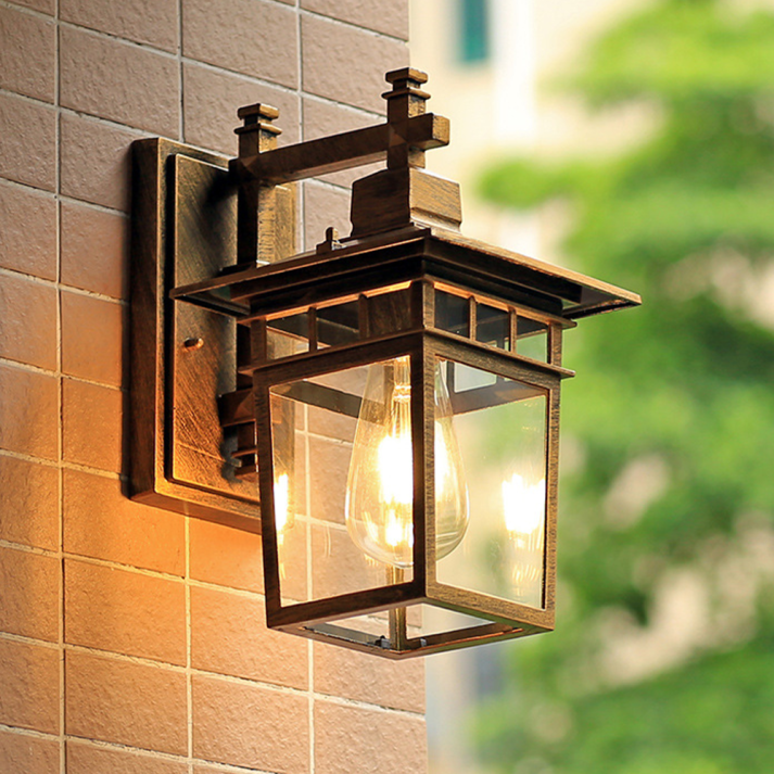 Alessio Black Deco Outdoor Wall Lamp