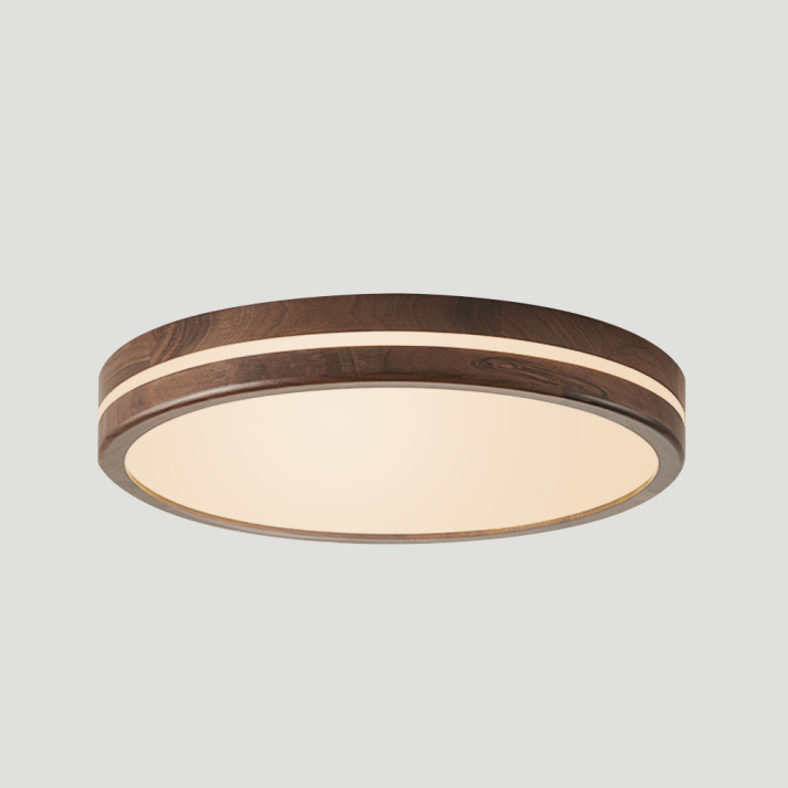 Round Wooden Ceiling Light