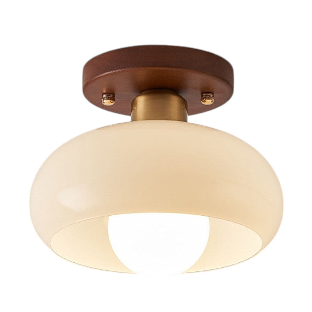 Vintage White Small Hallway Ceiling Lamp