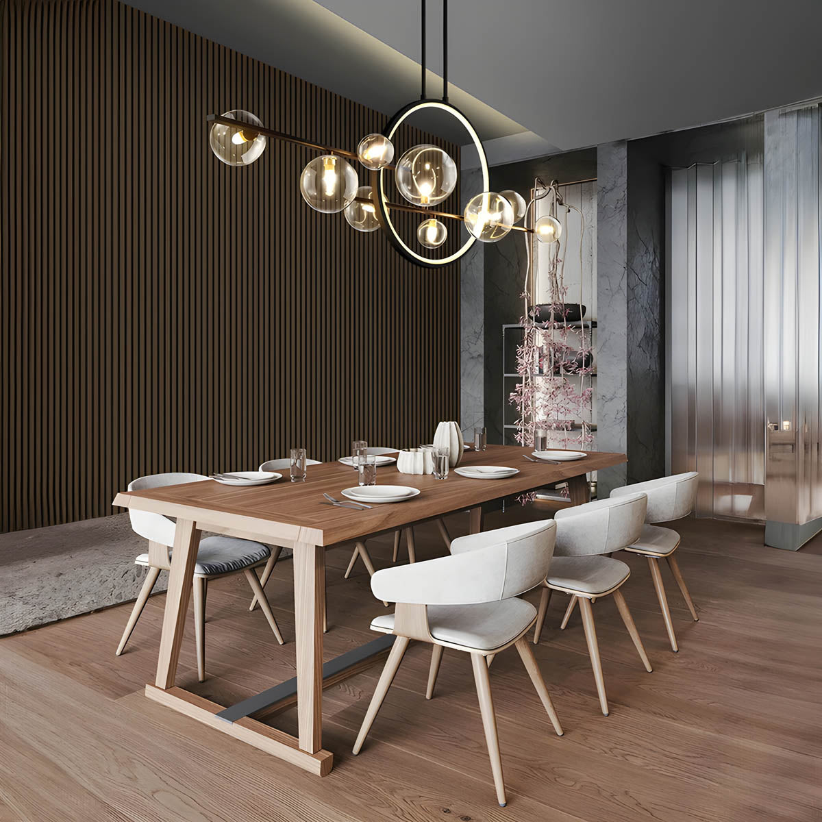 ELARA | Glass Ball Chandeliers