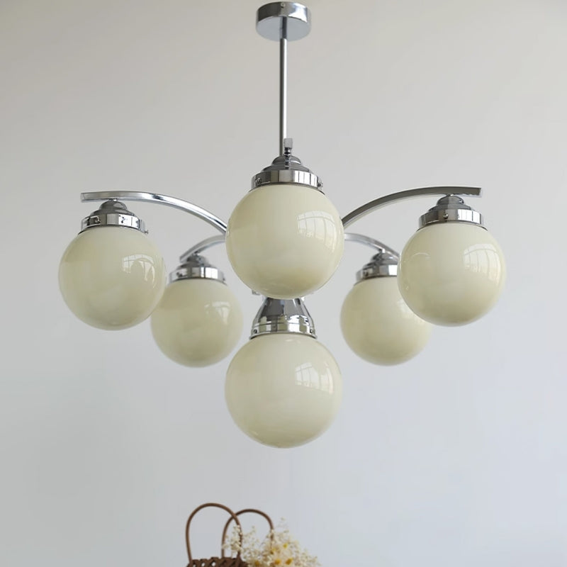 Retro Salamanca Round Glass Chandelier Lights