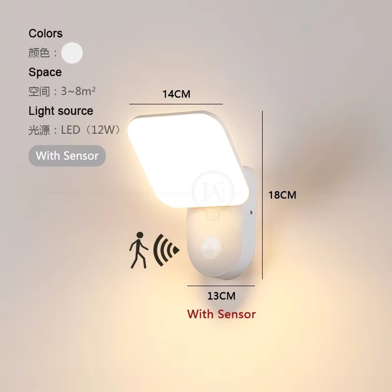 Motion Sensor LED Wall Light
