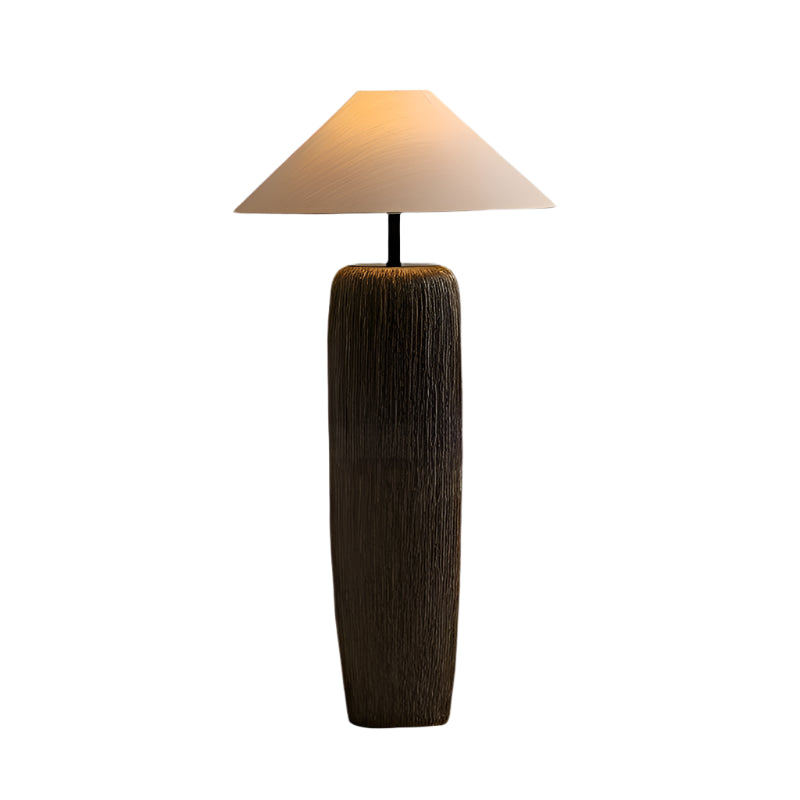 Weathered Wood Floor Lamp
