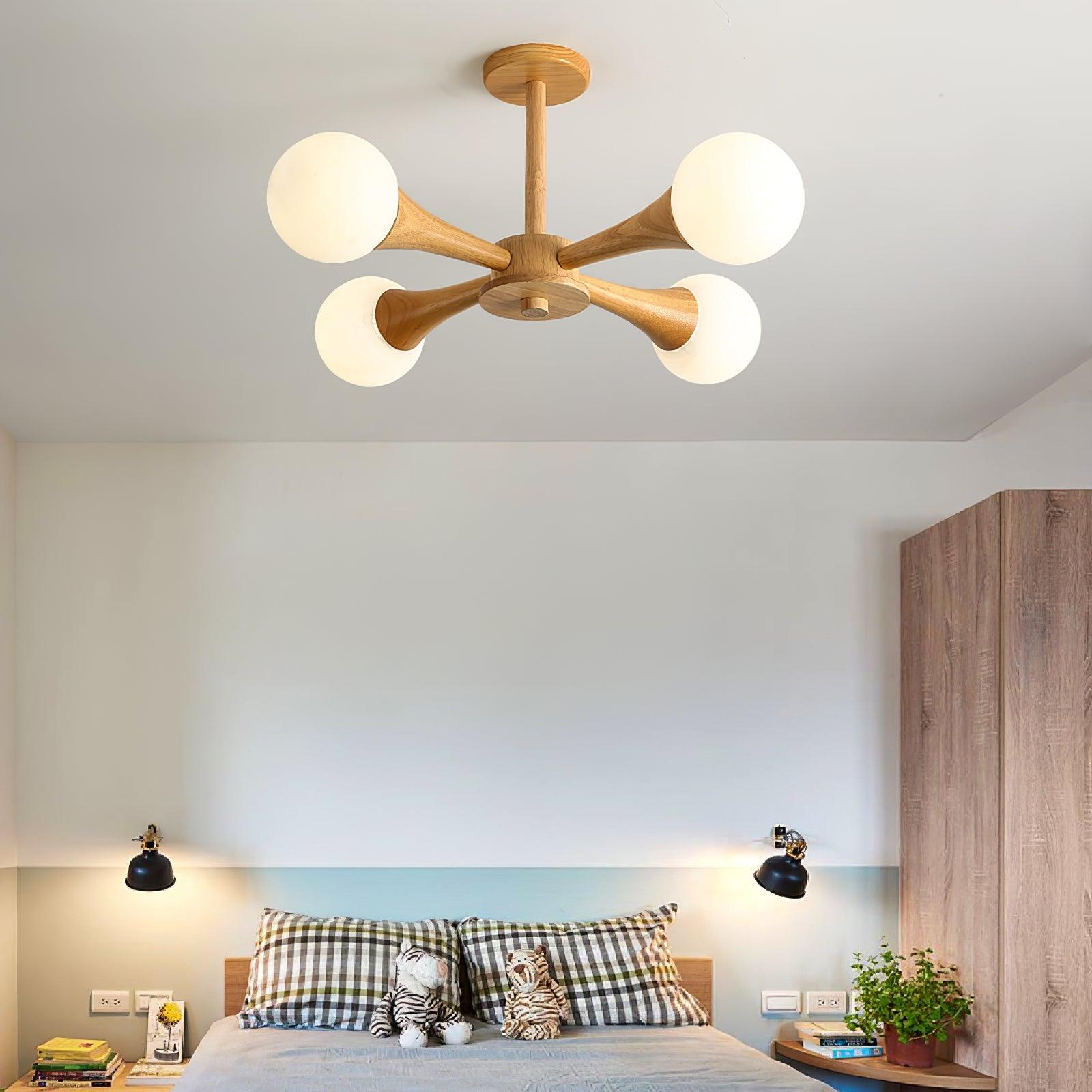 Nera Wooden Chandelier