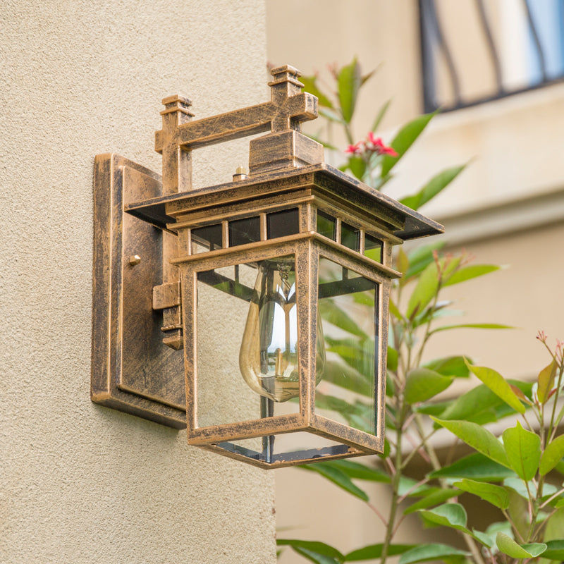 Alessio Black Deco Outdoor Wall Lamp