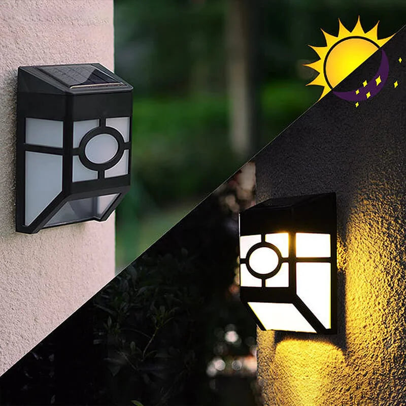 Solar LED wall light (2 packs)