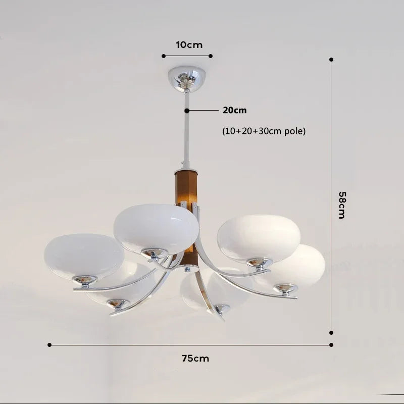 3/5 Head Bauhaus Chandelier